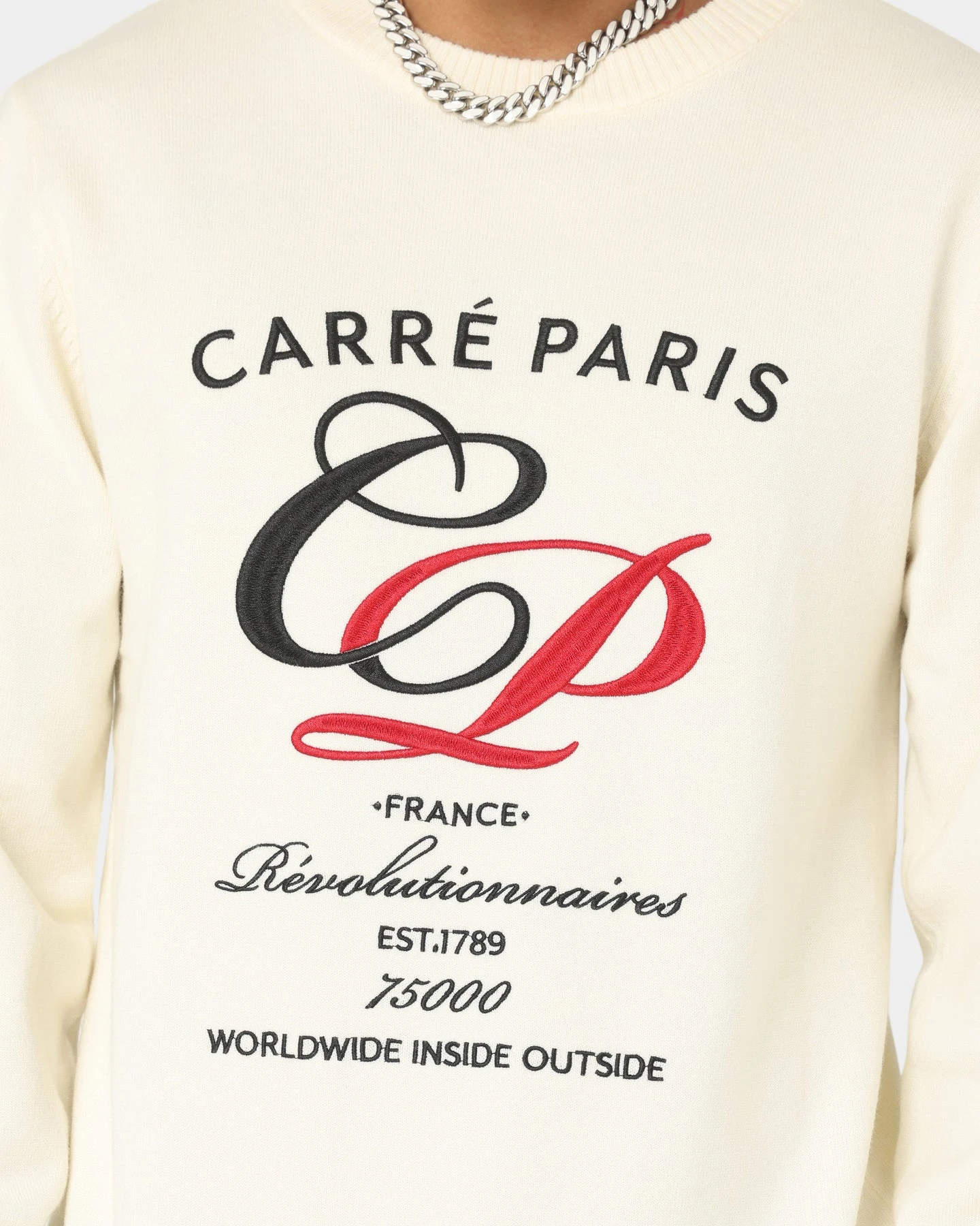 Carré Revolutionnaires Knit Sweater Off White 5 Carré Revolutionnaires Knit Sweater Off White - Image 3