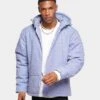 XXIII Kyler Denim Puffer Jacket Blue Denim