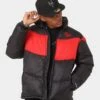 Carré Wave Puffer Jacket Black/Red -Champioe Style 02036860 YB004 mens 0010