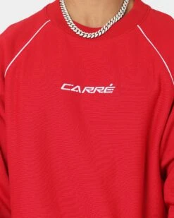 Carré Ange Crewneck Red -Champioe Style 02037086 YR001 mens 0030