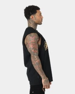 Saint Morta Ceremony Raglan Muscle T-Shirt Black/Gold -Champioe Style 02037171 YB003 mens 005