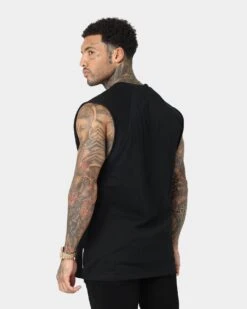 Saint Morta Ceremony Raglan Muscle T-Shirt Black/Gold -Champioe Style 02037171 YB003 mens 006