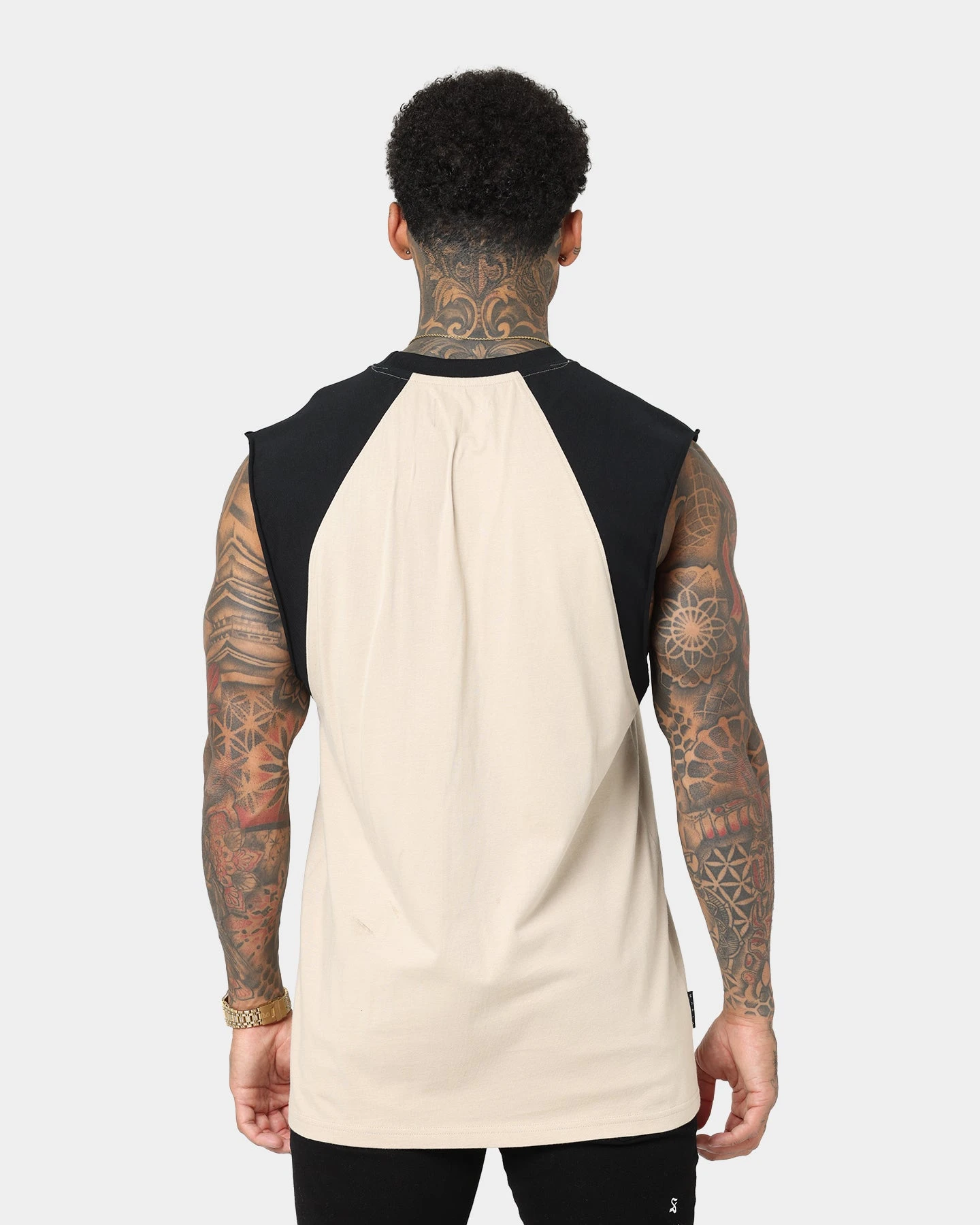 Saint Morta Ceremony Raglan Muscle T-Shirt Black/Stone 6 Saint Morta Ceremony Raglan Muscle T-Shirt Black/Stone - Image 4