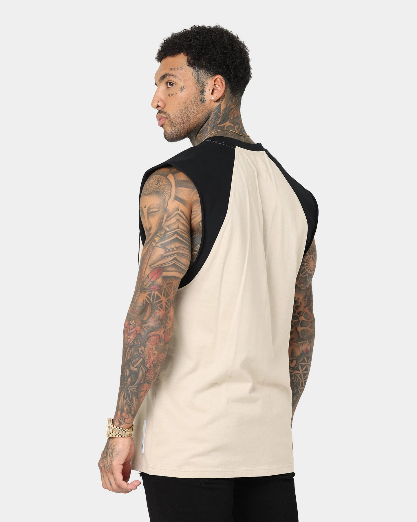 Saint Morta Ceremony Raglan Muscle T-Shirt Black/Stone 8 Saint Morta Ceremony Raglan Muscle T-Shirt Black/Stone - Image 6