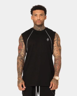 Saint Morta Polaris Raglan Muscle T-Shirt Black/3M