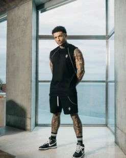 Saint Morta Polaris Raglan Muscle T-Shirt Black/3M -Champioe Style 02037173 YB011 mens 0035