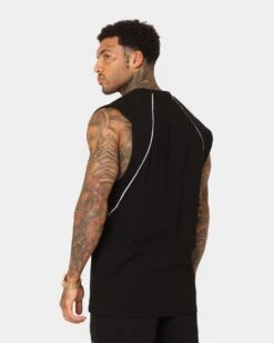 Saint Morta Polaris Raglan Muscle T-Shirt Black/3M -Champioe Style 02037173 YB011 mens 0090