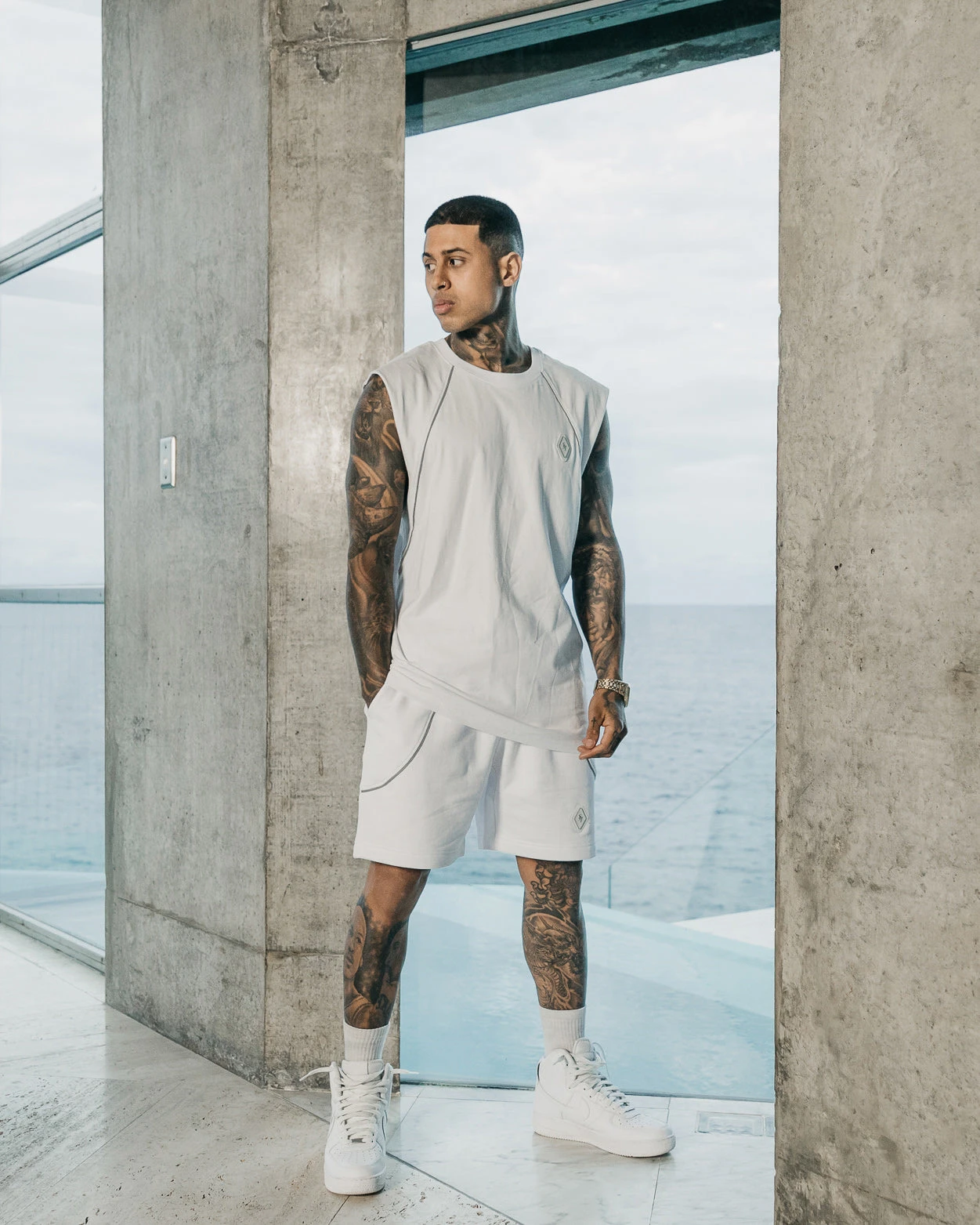 Saint Morta Polaris Raglan Muscle T-Shirt White/3M 5 Saint Morta Polaris Raglan Muscle T-Shirt White/3M - Image 3