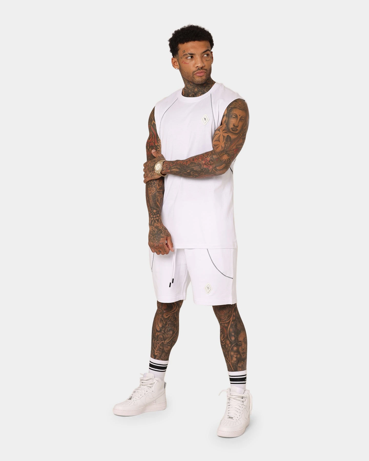 Saint Morta Polaris Raglan Muscle T-Shirt White/3M 6 Saint Morta Polaris Raglan Muscle T-Shirt White/3M - Image 4