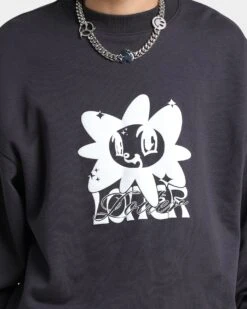 Loiter Utopia Fleur Crewneck Charcoal 12 Loiter Utopia Fleur Crewneck Charcoal -Champioe Style 02037449 YC300 mens 0040
