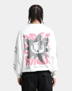 Loiter Utopia Fleur Crewneck Off White -Champioe Style 02037449 YO007 mens 0050