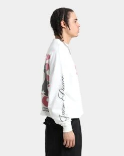 Loiter Utopia Fleur Crewneck Off White -Champioe Style 02037449 YO007 mens 0060
