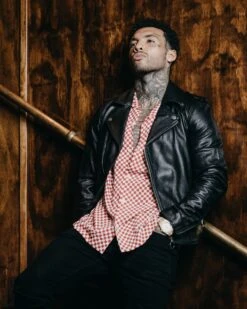 Saint Morta Checks Short Sleeve Shirt Red/White -Champioe Style 02037697 YR081 mens 0012