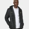 Ellesse Lombardy Padded Puffer Jacket Black/Gold -Champioe Style 02037938 YB003 mens 0010