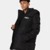 Nena And Pasadena Paramount Long Line Puffer Jacket Jet Black -Champioe Style 02038042 YB339 mens 0010