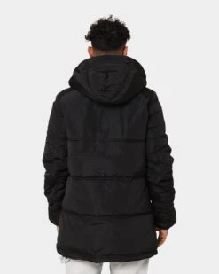 Nena And Pasadena Paramount Long Line Puffer Jacket Jet Black -Champioe Style 02038042 YB339 mens 0040