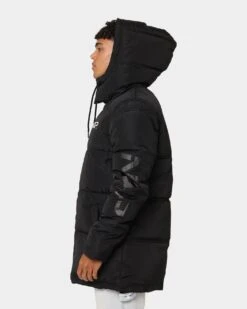 Nena And Pasadena Paramount Long Line Puffer Jacket Jet Black -Champioe Style 02038042 YB339 mens 0060