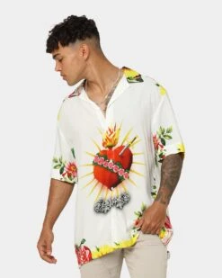 404 Grandeur Button Up Shirt White -Champioe Style 02038128 YW100 mens 030