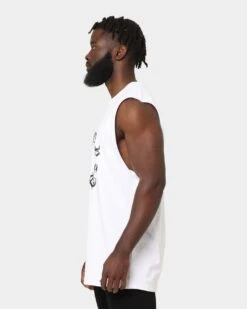 Saint Morta Humanity Oversized Muscle T-Shirt White -Champioe Style 02038476 YW100 mens 060