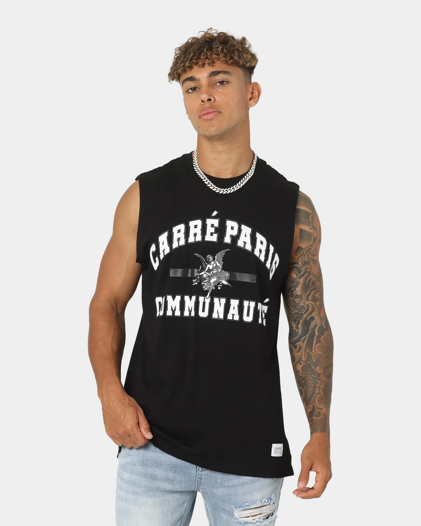 Carre Communaute Muscle T-Shirt Black 3 Carre Communaute Muscle T-Shirt Black