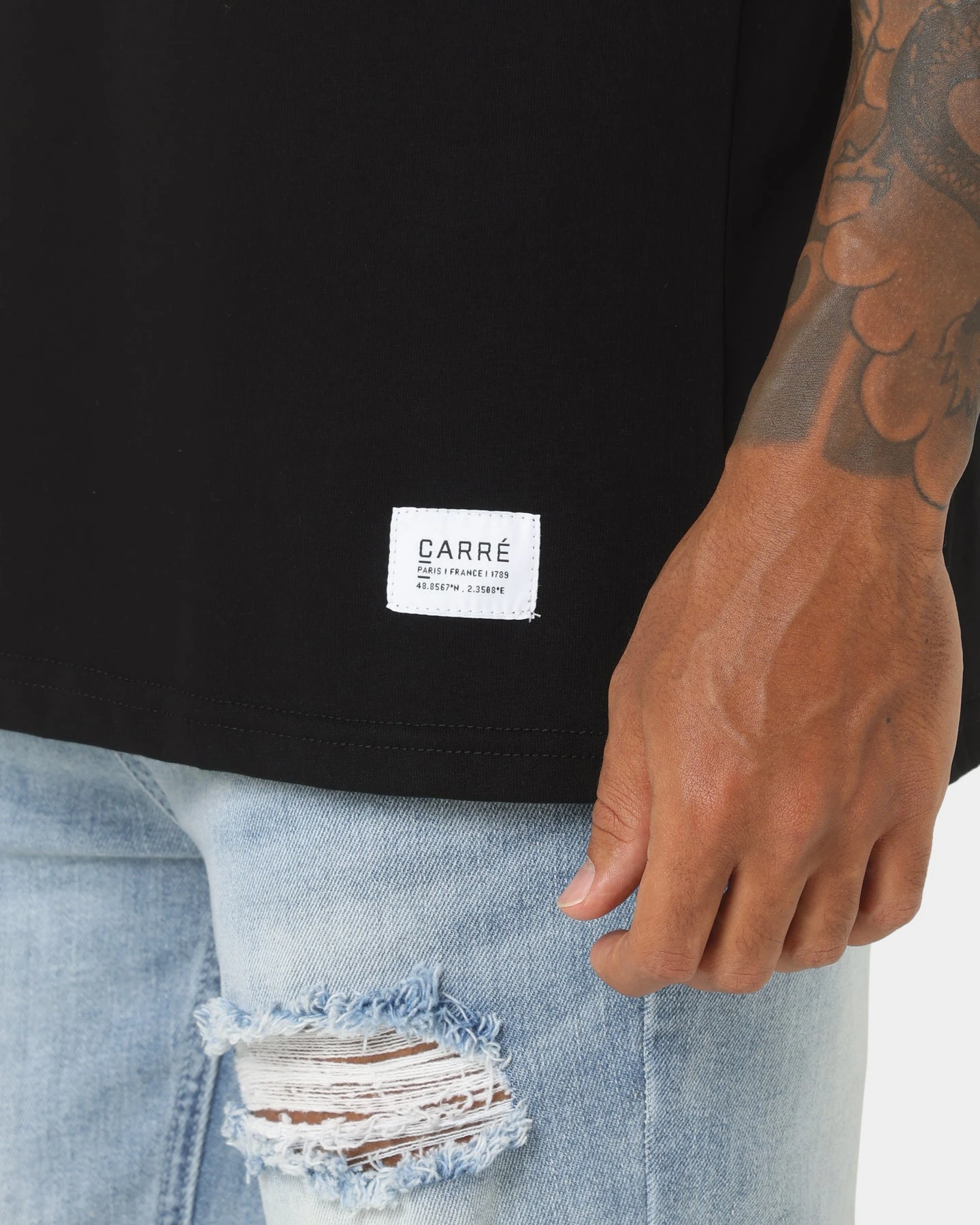 Carre Communaute Muscle T-Shirt Black 8 Carre Communaute Muscle T-Shirt Black - Image 6