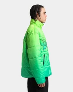 Loiter Cyber Gradient Puffer Jacket Neon Green -Champioe Style 02039052 YN359 mens 0060