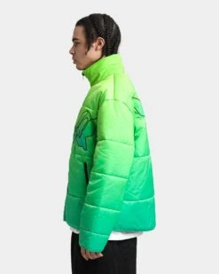 Loiter Cyber Gradient Puffer Jacket Neon Green -Champioe Style 02039052 YN359 mens 0070