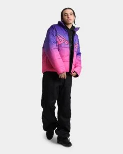 Loiter Cyber Gradient Puffer Jacket Pink/Purple -Champioe Style 02039052 YP013 mens 0030 f3d1fe3d ba59 4d55 ad50 783be0b21420