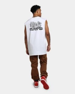 Rats Get Fat Memorial Muscle T-Shirt White 12 Rats Get Fat Memorial Muscle T-Shirt White -Champioe Style 02039076 YW100 mens 0030