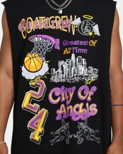 Goat Crew City Of Angels Muscle T-Shirt Black -Champioe Style 02039121 YB001 mens 0040