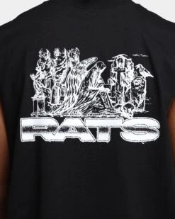 Rats Get Fat Memorial Muscle T-Shirt Black 13 Rats Get Fat Memorial Muscle T-Shirt Black -Champioe Style 02039126 YB001 mens 040