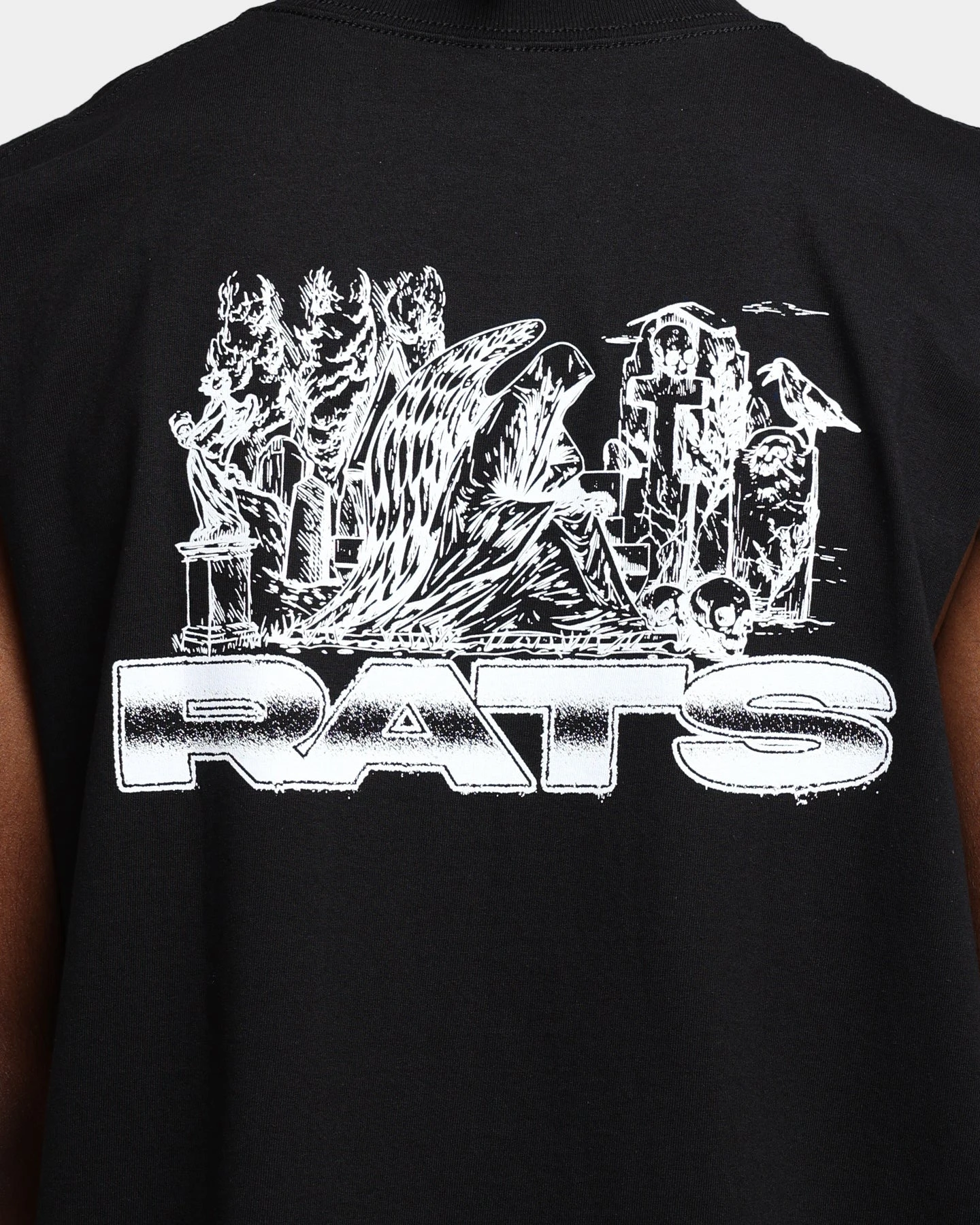 Rats Get Fat Memorial Muscle T-Shirt Black 7 Rats Get Fat Memorial Muscle T-Shirt Black - Image 5