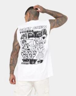 Goat Crew Niseko Muscle T-Shirt White