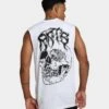 Rats Get Fat Skull Muscle T-Shirt White -Champioe Style 02039134 YW100 mens 0010