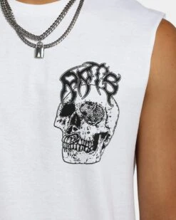 Rats Get Fat Skull Muscle T-Shirt White 13 Rats Get Fat Skull Muscle T-Shirt White -Champioe Style 02039134 YW100 mens 0040