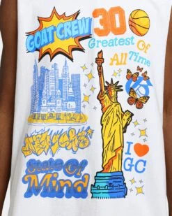 Goat Crew State Of Mind Muscle T-Shirt White -Champioe Style 02039135 YW100 mens 030