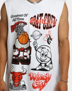 Goat Crew Windy City Muscle T-Shirt White -Champioe Style 02039138 YW100 mens 030