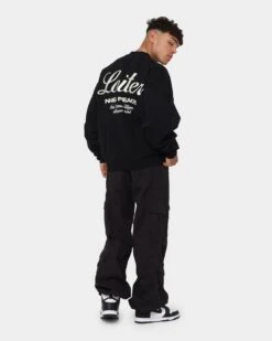 Loiter Aura Premium Crewneck Black -Champioe Style 02039139 YB001 mens 0030