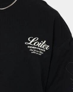 Loiter Aura Premium Crewneck Black -Champioe Style 02039139 YB001 mens 0050