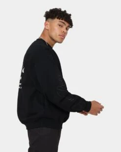 Loiter Aura Premium Crewneck Black -Champioe Style 02039139 YB001 mens 0060