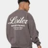Loiter Aura Premium Crewneck Charcoal -Champioe Style 02039139 YC300 mens 010