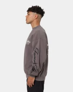 Loiter Aura Premium Crewneck Charcoal -Champioe Style 02039139 YC300 mens 070