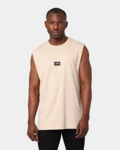 Saint Morta Annex Premier Oversized Muscle T-Shirt Stone