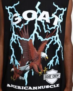 Goat Crew American Muscle Muscle T-Shirt Black -Champioe Style 02039224 YB001 mens 030