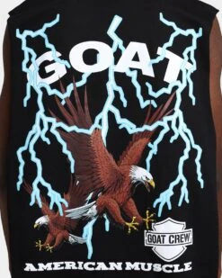 Goat Crew American Muscle Muscle T-Shirt Black -Champioe Style 02039224 YB001 mens 040