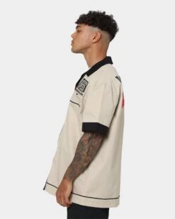 Loiter Daytona Mechanic Button Up Shirt Stone -Champioe Style 02039882 YS400 mens 0070