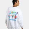 Guess Originals GUESS Originals X J Balvin Amor Sweat Shirt Pure White -Champioe Style 02039936 YW268 mens 010