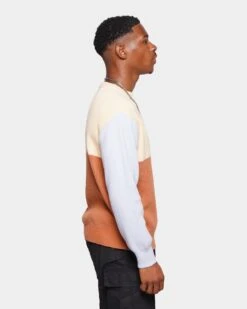 XXIII Emil Block Sweater Brown/Blue -Champioe Style 02040095 YX304 mens 0050