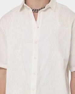 Loiter Utopia Lined Blend Button Up Ecru -Champioe Style 02040494 YE017 mens 03