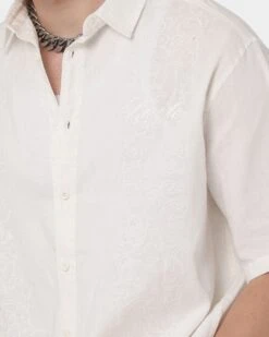 Loiter Utopia Lined Blend Button Up Ecru -Champioe Style 02040494 YE017 mens 8